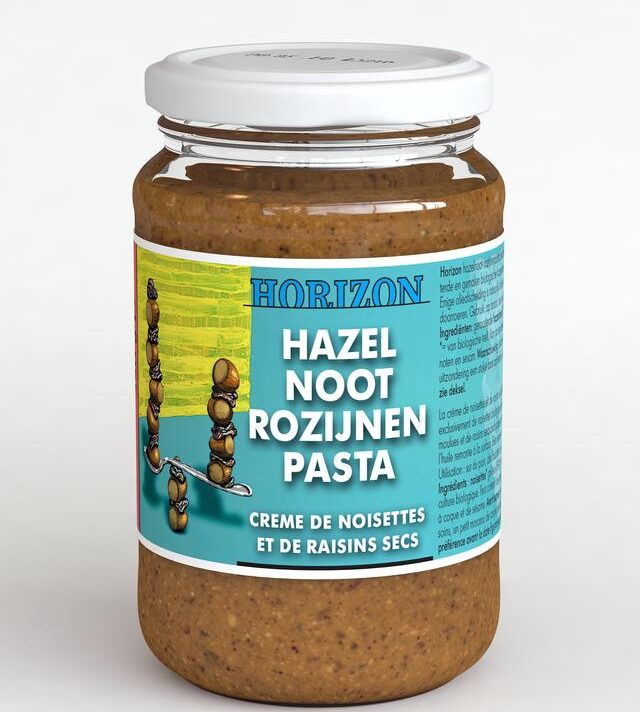 Hazelnoot rozijnenpasta